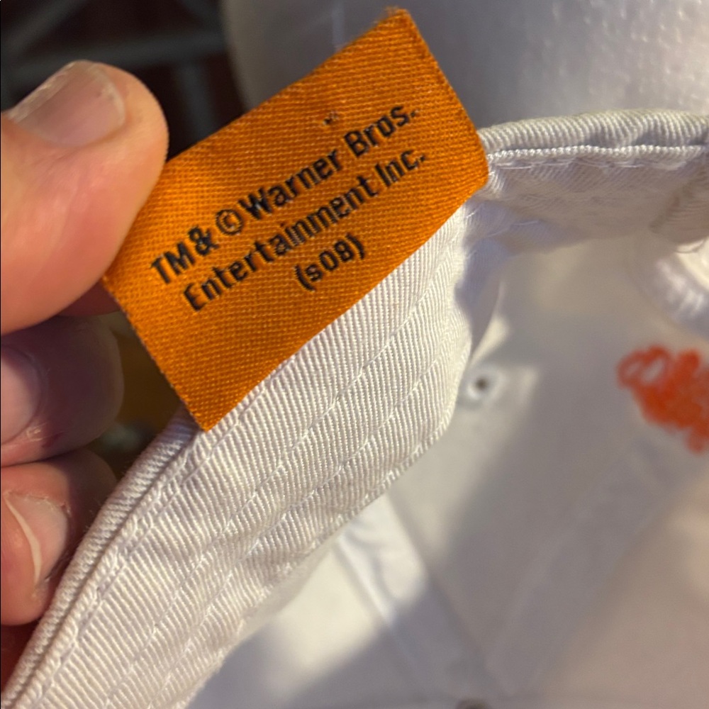 Dukes of Hazzard white Baseball Cap with Orange '01' Accent - Picture 9 of 9